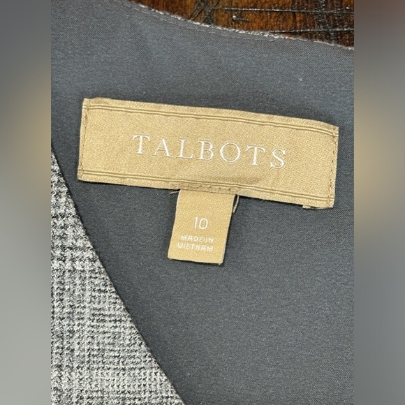 Talbots V-Neck Sleeveless Fully-Lined Wool Dress - Picture 7 of 12